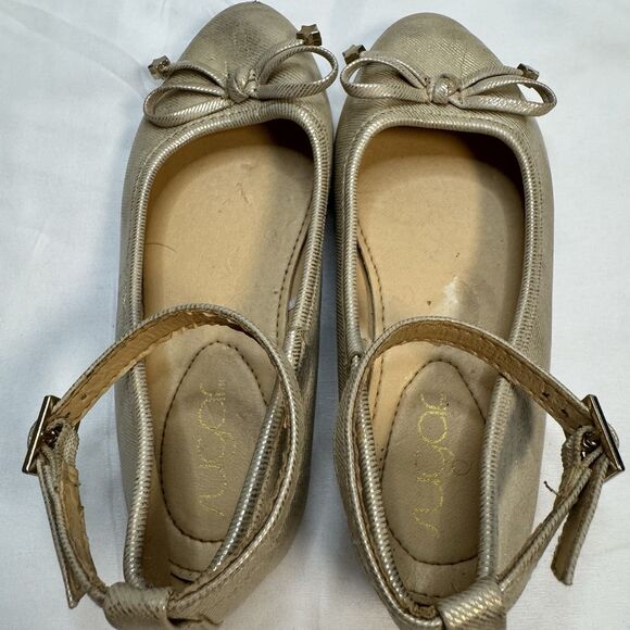 Rachel Zoe Girls Sweater Dress Size 5 & Sugar Gold Flats Shoes 11 Bundle Holiday - Picture 9 of 16